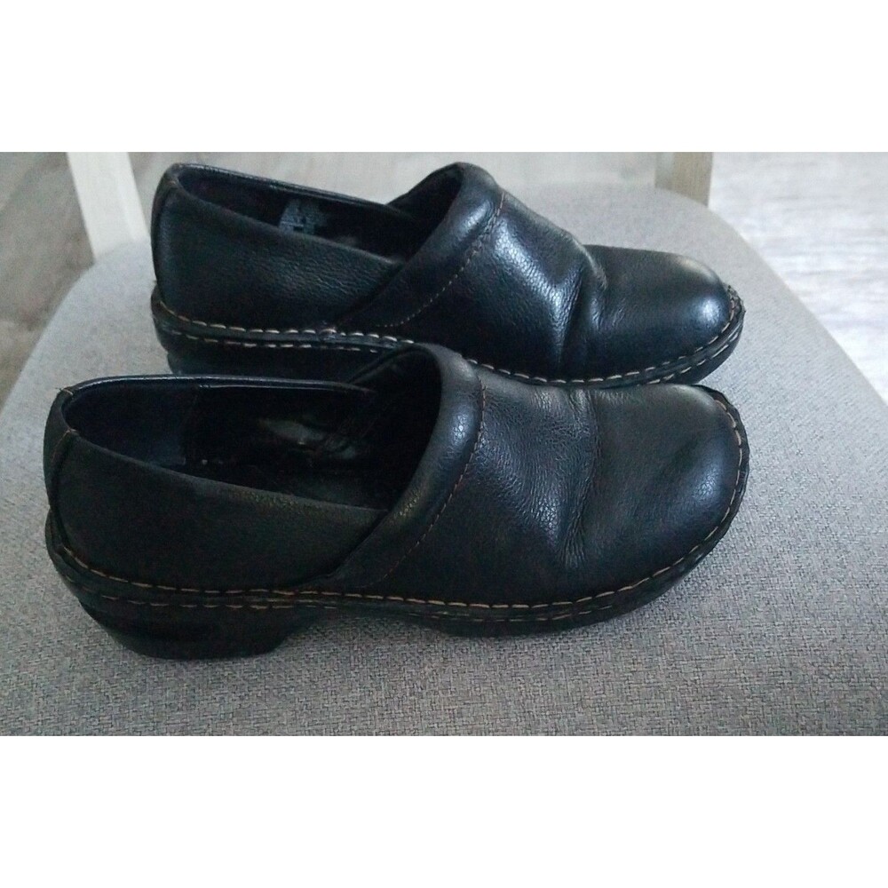 Size 10 Black Sonoma slip on shoes. Heel raised approx 2 inches